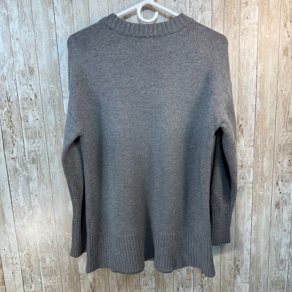 Marled Womens Gray Crew Neck Long Sleeve Knit Pullover‎ Sweater size Medium - Picture 4 of 6
